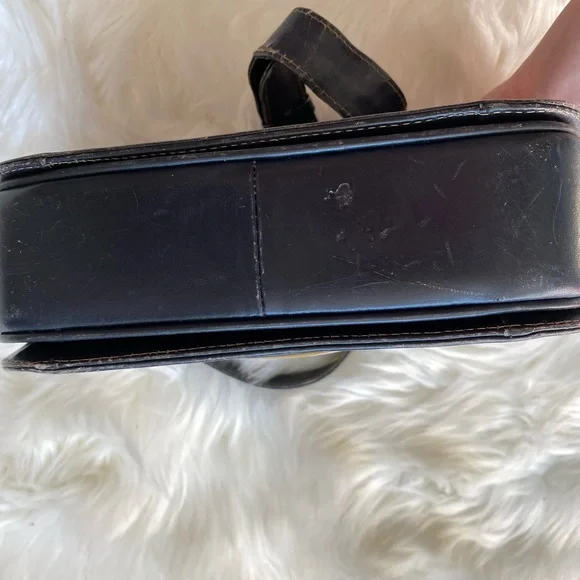 Authentic vintage Celine black macadam house carriage shoulder bag - Picture 5 of 13